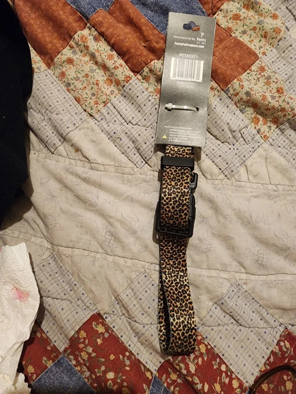 Perri's Cheetah Leopard Print Dog Collar For Large Dogs